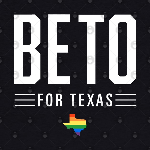 LGBTQ Beto O'Rourke For Texas 2024 | Beto Orourke 2022 Texas Governor | LGBT Gay Pride T-Shirt by BlueWaveTshirts